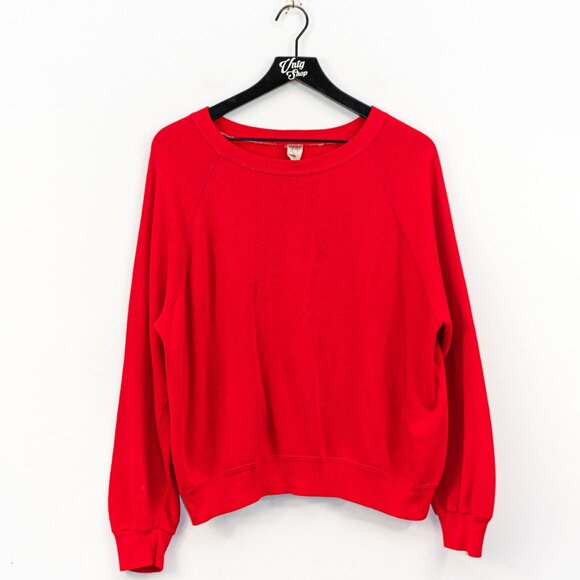 GAP Blank Raglan Sweatshirt XL Boxy Cropped Fit VTG Retro - Picture 1 of 11